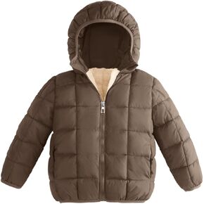 Baby Boys Girls Thicken Winter Coat Toddler Fleece Warm Cute Hooded Jacket Clothes in Saudi Arabia
