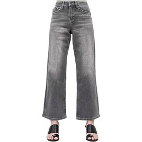 VERVET by Flying Monkey Gray Denim Jeans High-Rise in Saudi Arabia