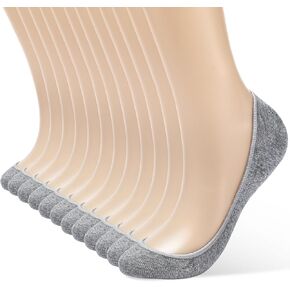 6 Pairs No Show Socks Womens, Ultra Low Cut Liner Non Slip Footies Socks for Flats Invisible Boat Shoe Size 5-9/9-11 in Saudi Arabia