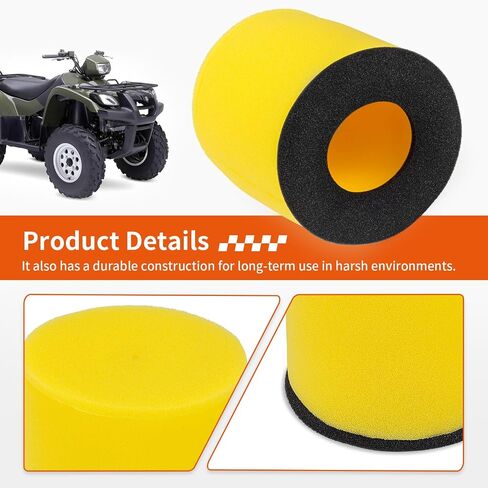 لسوزوكي KingQuad إيجر فينسون 400 500 LT-A400 LT-F400 LT-A500F فلتر الهواء + حامل قفص ث/سدادة و شرارة التوصيل 13791-03G00 2002-2024 in Saudi Arabia