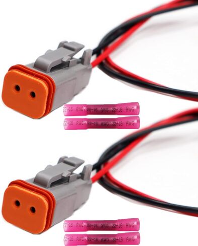 2PCS Fender Marker Lights Connector Compatible with Volvo VNL 2018–2024 Front 82750741 82750743 Harness Wire Pigtail in Saudi Arabia