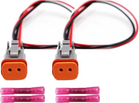 2PCS Fender Marker Lights Connector Compatible with Volvo VNL 2018–2024 Front 82750741 82750743 Harness Wire Pigtail in Saudi Arabia