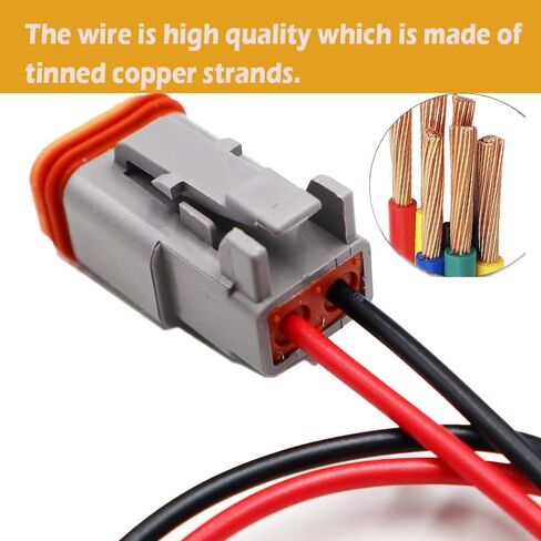 2PCS Fender Marker Lights Connector Compatible with Volvo VNL 2018–2024 Front 82750741 82750743 Harness Wire Pigtail in Saudi Arabia