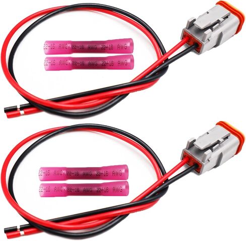 2PCS Fender Marker Lights Connector Compatible with Volvo VNL 2018–2024 Front 82750741 82750743 Harness Wire Pigtail in Saudi Arabia
