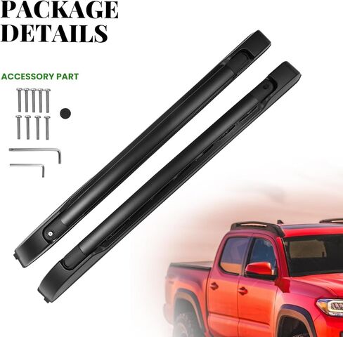 Roof Rack Cross Bars Fit for 2024 2025 Toyota Tacoma Double Cab, Aluminum Roof Bar Cargo Roof Rails Bike Luggage Canoe Carrier Crossbars in Saudi Arabia