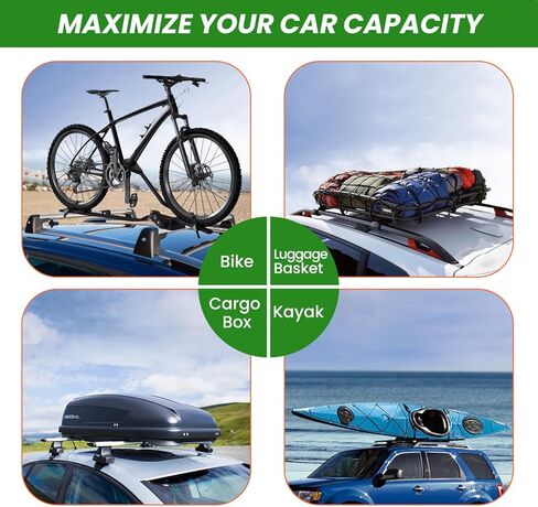 Roof Rack Cross Bars Fit for 2024 2025 Toyota Tacoma Double Cab, Aluminum Roof Bar Cargo Roof Rails Bike Luggage Canoe Carrier Crossbars in Saudi Arabia