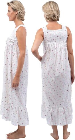 The 1 for U Cotton Nightgowns for Women - Victorian Nightgown, Eleanor 100% Cotton Gown in Saudi Arabia