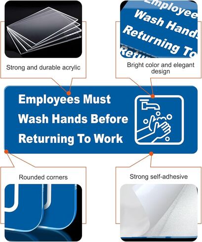 3Pack Do not Flush Sign, Acrylic Toilet Bathroom Rules Sign Self-adhesive, 6" x 3.2" Do not Flush Feminine Products Sign,Please Do Not Flush Anything Except Toilet Paper Sign for Home and Business in Kuwait