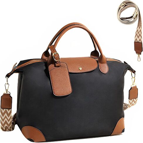طويل حارس كبير حمل حقيبة المرأة Crossbody رياضة حقيبة تسوق السفر الحقائب القماش الخشن عطلة نهاية الأسبوع بين عشية وضحاها حقيبة كتف حقائب اليد مع حزام in Kuwait