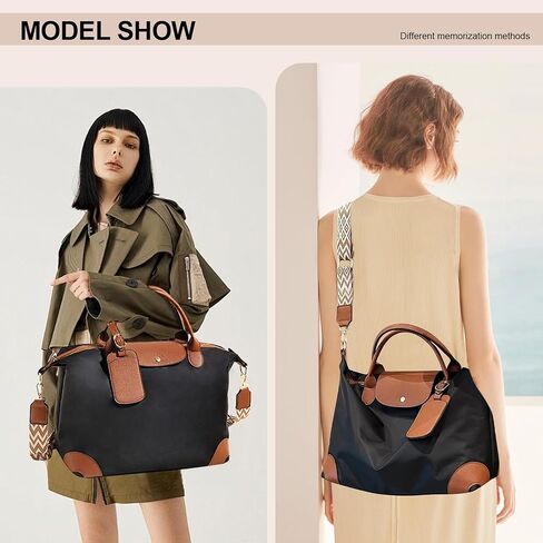 طويل حارس كبير حمل حقيبة المرأة Crossbody رياضة حقيبة تسوق السفر الحقائب القماش الخشن عطلة نهاية الأسبوع بين عشية وضحاها حقيبة كتف حقائب اليد مع حزام in Kuwait