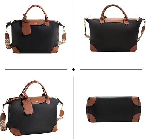 طويل حارس كبير حمل حقيبة المرأة Crossbody رياضة حقيبة تسوق السفر الحقائب القماش الخشن عطلة نهاية الأسبوع بين عشية وضحاها حقيبة كتف حقائب اليد مع حزام in Kuwait