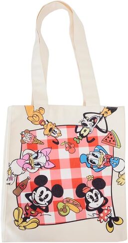 حقيبة يد Loungefly من قماش Disney Mickey And Friends Picnic، أخرى/مختلطة، مقاس واحد، أخرى/مختلطة، مقاس واحد in Saudi Arabia