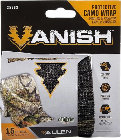 Allen Company Vanish™ Protective Camoflauge Wrap, 2.5"H x 15’L, Veil Terrain Camo in Kuwait