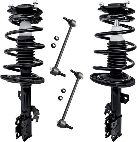 Detroit Axle - Front Struts Sway Bars for 2004 2005 2006 Toyota Camry Solara Lexus ES330 Complete 2 Quick Install Ready Struts with Coil Springs Assembly 2 Sway Bar Links Replacement Suspension Kit in Saudi Arabia