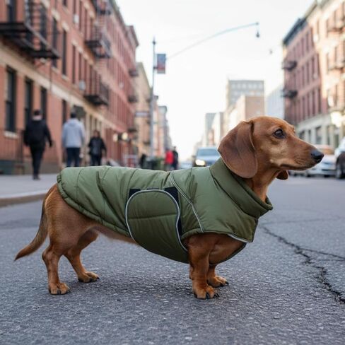 ASENKU Extra Warm Dog Coat, Dog Winter Coat with Fleece, Reflective Adjustable Dog Jacket with Zippered Leash Hole for Medium Dogs, Dog Clothes for Medium Sized Dog Dachshund Clothes (Pink,M) in Saudi Arabia