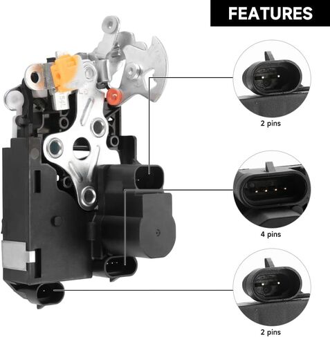 Front Left Driver Side Door Lock Actuator - Compatible for GMC Envoy 2002-2009 for Buick Rainier 2004-2007 for Chevrolet Trailblazer 2002-2009 - Replace Part 15110507 in Saudi Arabia