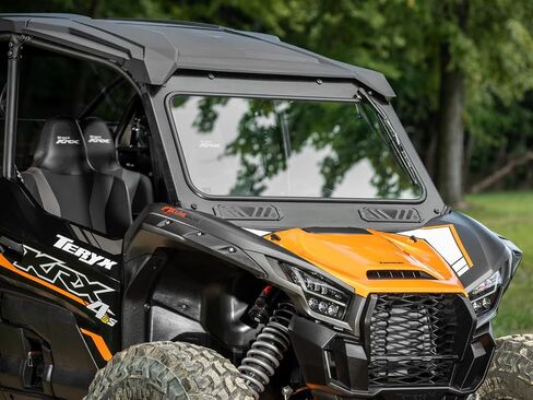 زجاج أمامي بفتحات تهوية SuperATV مع ممسحة زجاج أمامي متوافق مع Kawasaki Teryx KRX 1000: 2020+ | تيريكس KRX 4 1000:2023+ | زجاج أمامي معتمد من وزارة النقل | مقاومة للخدش in Saudi Arabia