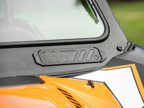 زجاج أمامي بفتحات تهوية SuperATV مع ممسحة زجاج أمامي متوافق مع Kawasaki Teryx KRX 1000: 2020+ | تيريكس KRX 4 1000:2023+ | زجاج أمامي معتمد من وزارة النقل | مقاومة للخدش in Saudi Arabia