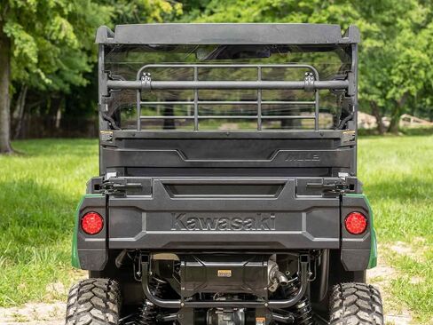 الزجاج الأمامي الخلفي SuperATV شديد التحمل متوافق مع Kawasaki Mule PRO-MX: 2019+ | بولي كربونات سميك بسمك 1/4 بوصة - أقوى 250 مرة من الزجاج | يحمي من الحطام والأشعة فوق البنفسجية in Saudi Arabia