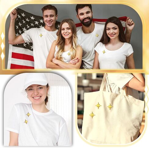 24 Pcs Christmas Star Enamel Pins Octagram Star Lapel Brooch Pin Badge for Suit Backpack Hat Bag Accessories in Saudi Arabia