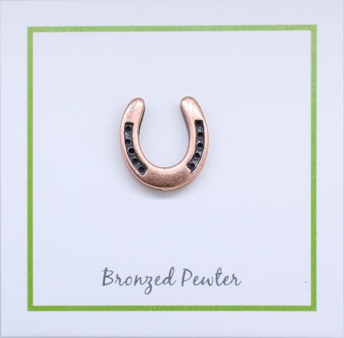 Jim Clift Design Horseshoe Copper Lapel Pin in Saudi Arabia