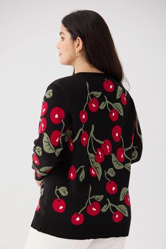TIYOMI Plus Size Sweater Tops for Women Pearls Lantern Sleeve Sweater XL-5XL in Saudi Arabia