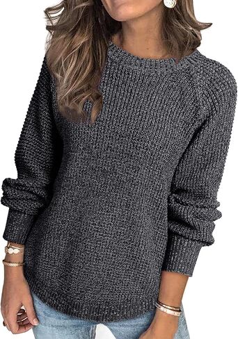 Dokotoo Womens Oversized Sweaters 2025 Long Sleeve Waffle Knit Casual Chunky Pullover Sweater Fall Outfits Clothes in Saudi Arabia