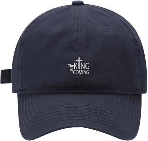 Baseball Cap Mens Women The King is Coming Embroidered Unisex Cotton Adjustable Outdoor Dad Hats for Men in Saudi Arabia