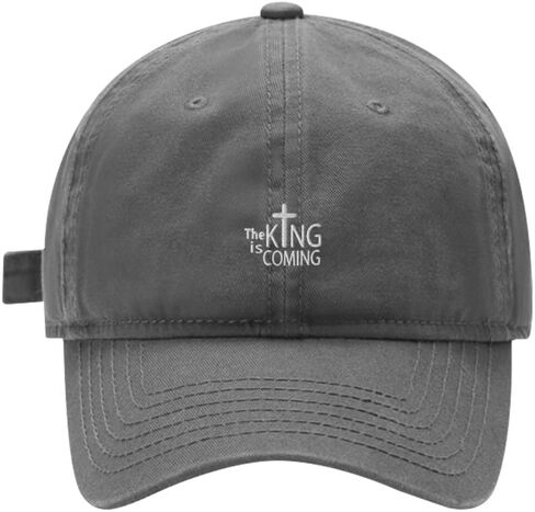 Baseball Cap Mens Women The King is Coming Embroidered Unisex Cotton Adjustable Outdoor Dad Hats for Men in Saudi Arabia