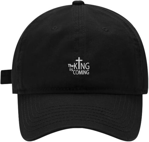 Baseball Cap Mens Women The King is Coming Embroidered Unisex Cotton Adjustable Outdoor Dad Hats for Men in Saudi Arabia