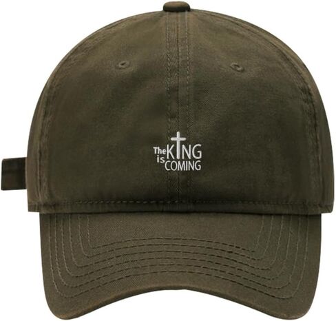 Baseball Cap Mens Women The King is Coming Embroidered Unisex Cotton Adjustable Outdoor Dad Hats for Men in Saudi Arabia
