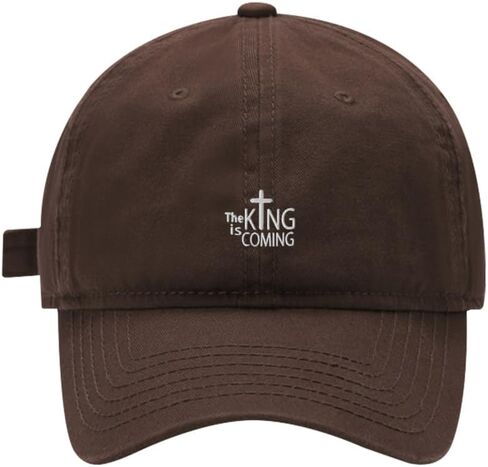 Baseball Cap Mens Women The King is Coming Embroidered Unisex Cotton Adjustable Outdoor Dad Hats for Men in Saudi Arabia