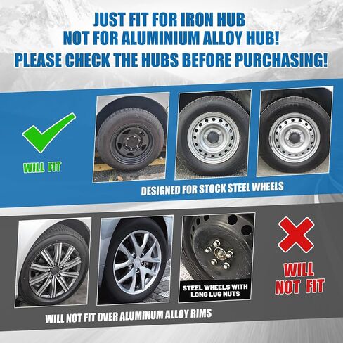 WOLFSTORM Universal Hubcap 15" Wheel Covers for Cars Premium Black Matte Hubcaps- Fits Most Cars Replacement Hub Caps (4-Pack) in Saudi Arabia