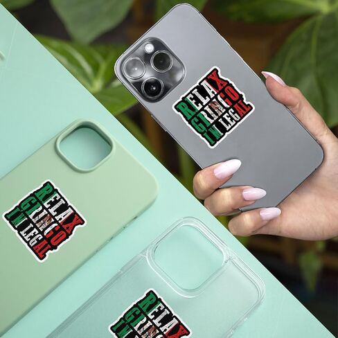 3 Pcs Relax Gringo Im Legal Sticker, Relax Gringo Im Legal Sticker for Car, Relax Gringo Calcomanías De Mexico Funny Immigrant Calcomanias Mexico Mexican Cactus Stickers for Truck Car Helmet G2 in Saudi Arabia