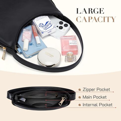 Missnine Hobo Bag Purses and Handbags for Women Top Handle Handbags with Pocket Zipper in Saudi Arabia