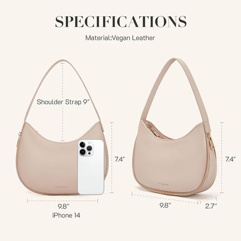 Missnine Hobo Bag Purses and Handbags for Women Top Handle Handbags with Pocket Zipper in Saudi Arabia