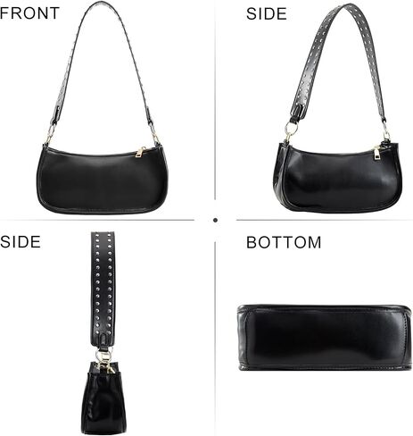 Shoulder Bag for Women Cute Hobo Purses and Handbags Retro Clutch Underarm Purse with 2 Removable Strap in Saudi Arabia
