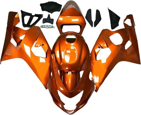 Injection Molded Fairings Body Kit For Suzuki GSXR600 GSXR750 2004 2005 GSXR 600 GSXR 750 04 05 K4 Bodywork ABS Plastic Fairing Kit Motorcycle Bodyframe(Black White) in Saudi Arabia