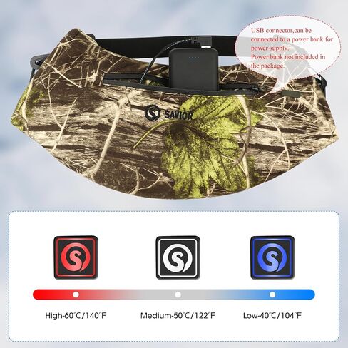 SAVIOR HEAT Heated Hand Muff, 10000mAh Rechargeable Hand Warmer Pouch for Winter Outdoor Hunting Camping Golf Photography in Saudi Arabia