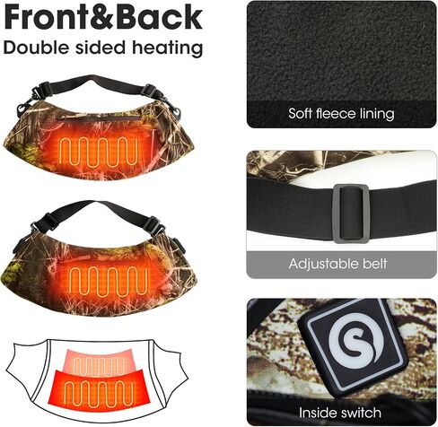 SAVIOR HEAT Heated Hand Muff, 10000mAh Rechargeable Hand Warmer Pouch for Winter Outdoor Hunting Camping Golf Photography in Saudi Arabia