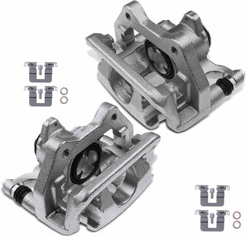 A-Premium Disc Brake Caliper Assembly with Bracket Compatible with Select Acura Models - TLX 2015-2020, Sedan, L4 2.4L, V6 3.5L - Rear Driver and Passenger Side in Saudi Arabia