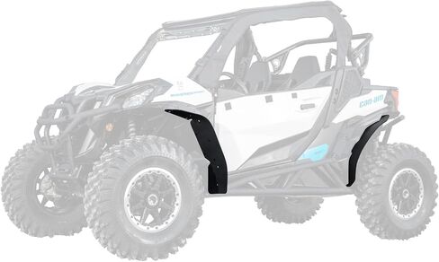 SuperATV Fender Flares for 2019+ Can Am Maverick Sport (See Full Fitment List) | Extreme Durability | Protect Against Rocks, Dirt, Sand, & Mud | USA Made in Saudi Arabia