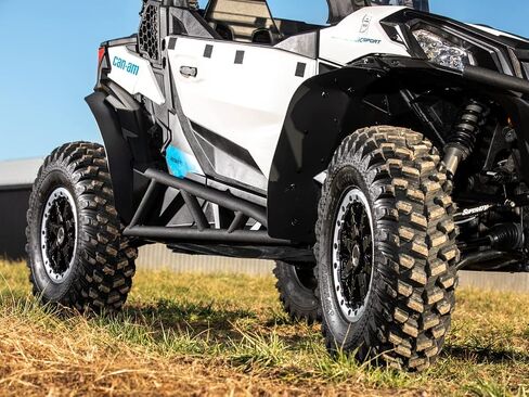 SuperATV Fender Flares for 2019+ Can Am Maverick Sport (See Full Fitment List) | Extreme Durability | Protect Against Rocks, Dirt, Sand, & Mud | USA Made in Saudi Arabia