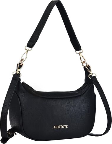 ARISTOTE Shoulder Bags for Women, Leather Small Purse Cute Hobo Tote Handbag Crossbody Wallet with Removable Strap in Saudi Arabia
