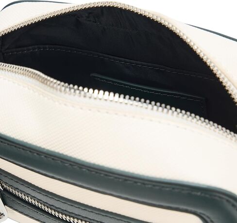 Lacoste Women's Small Nilly Petit Piqué Reporter Bag, Flour/Dark Green, One Size in Saudi Arabia