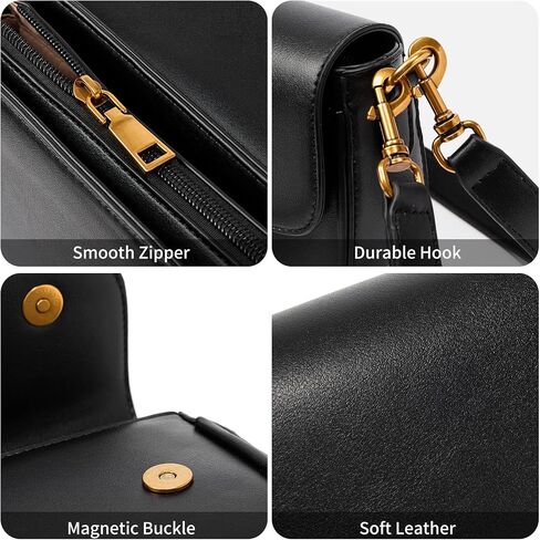 Shoulder Bag For Women Trendy Small Purse Cute Mini Vegan Leather Handbags with 2 Removable Strap in Saudi Arabia