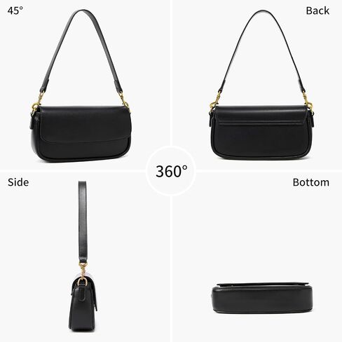 Shoulder Bag For Women Trendy Small Purse Cute Mini Vegan Leather Handbags with 2 Removable Strap in Saudi Arabia