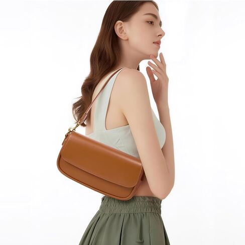 Shoulder Bag For Women Trendy Small Purse Cute Mini Vegan Leather Handbags with 2 Removable Strap in Saudi Arabia