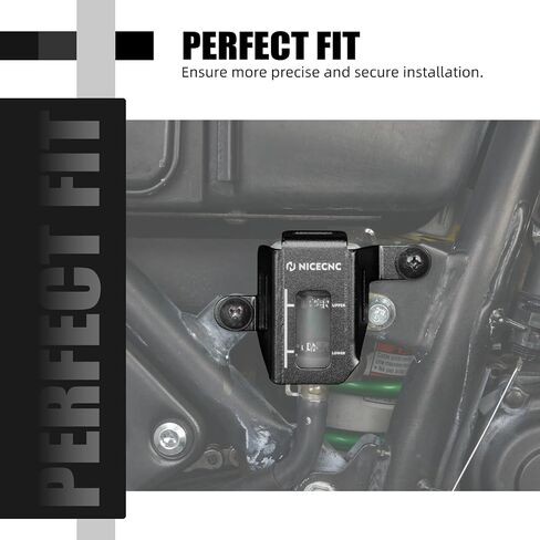 NICECNC Motorcycles Rear Brake Fluid Reservoir Cover Aluminum Protection Compatible with Kawasaki KLR650 2008 2009 2010 2012 2013 2014 2015 2016 2017 2018, Green in Saudi Arabia