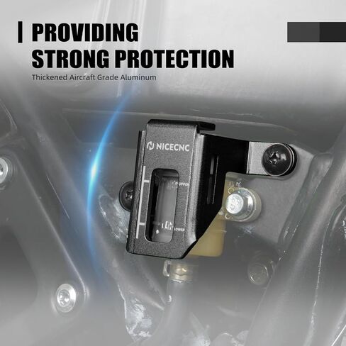 NICECNC Motorcycles Rear Brake Fluid Reservoir Cover Aluminum Protection Compatible with Kawasaki KLR650 2008 2009 2010 2012 2013 2014 2015 2016 2017 2018, Green in Saudi Arabia